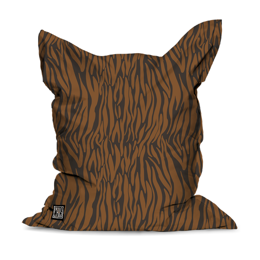Pouf Géant | Collection African Ethnic | Zèbre Graphique – Tons Marron