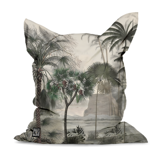 Pouf Géant | Collection Amazonia Jungle | Gravure Tropicale
