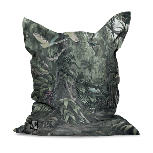 Pouf Géant | Collection Amazonia Jungle | Jungle Silhouette Intemporelle