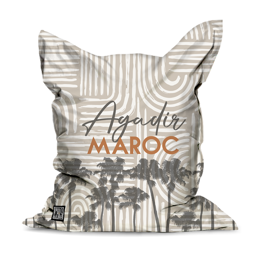 Pouf Géant | Collection Muted Tones | Courbes Subtiles – Agadir