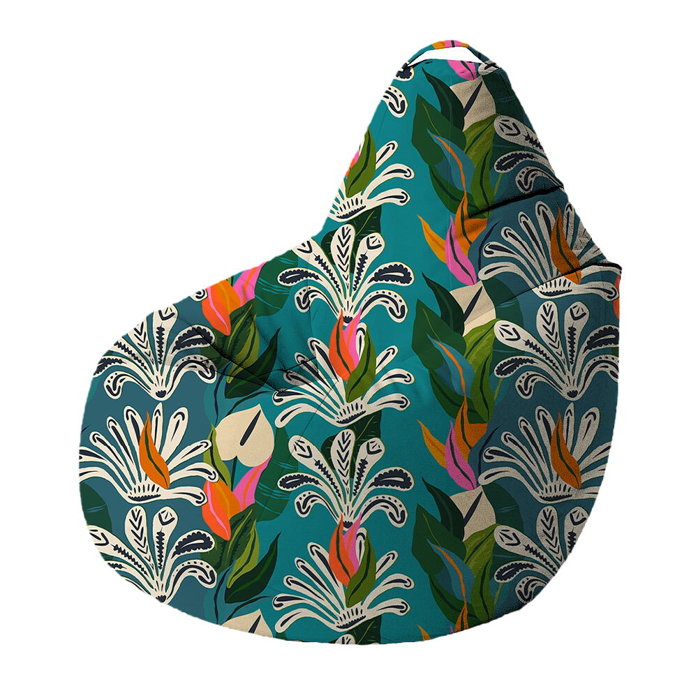 Bean Bag | Collection Floral | Jardin Tropical Stylisé
