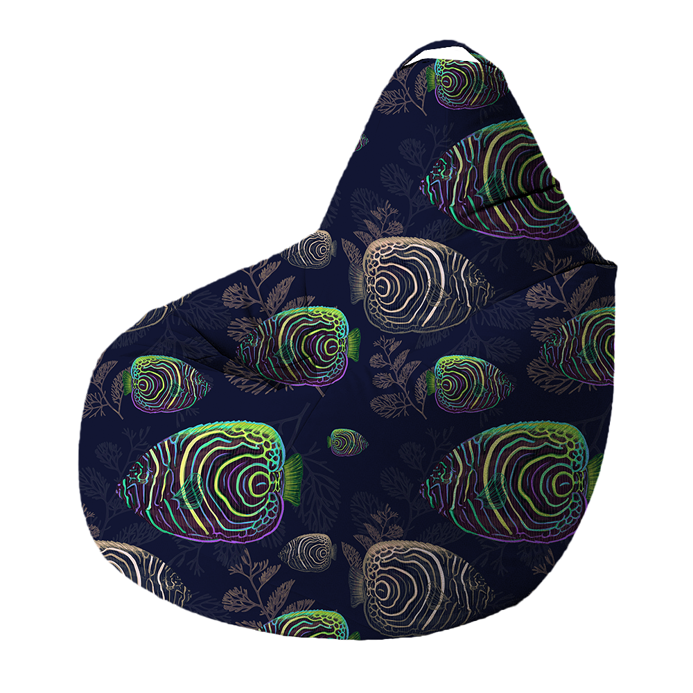 Bean Bag | Collection Aquarium | Abysses Dorées – Poissons Néon