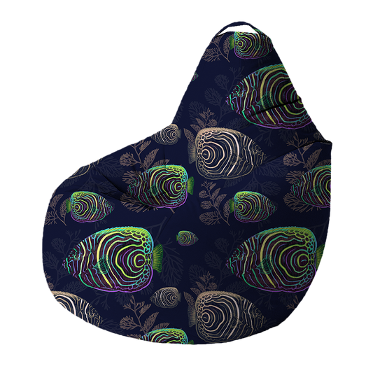 Bean Bag | Collection Aquarium | Abysses Dorées – Poissons Néon