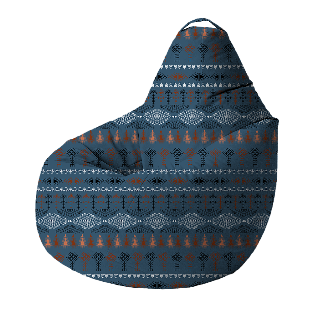 Bean Bag | Collection Berbère | Amulette Berbère – Bleu & Harmonie