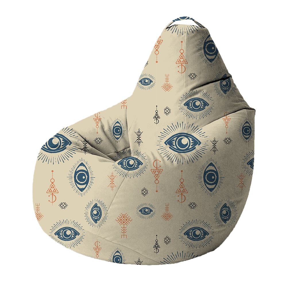 Bean Bag | Collection Berbère | Ayn El Qamar – Ciel & Corail