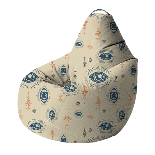 Bean Bag | Collection Berbère | Ayn El Qamar – Ciel & Corail