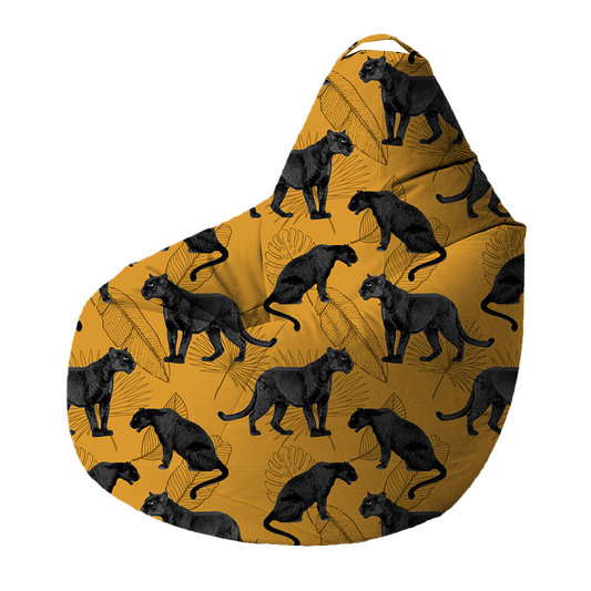 Bean Bag | Collection Jungle Savane | Panthères et Palmes