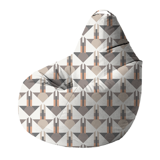 Bean Bag | Collection Muted Tones | Géométrie Art Déco