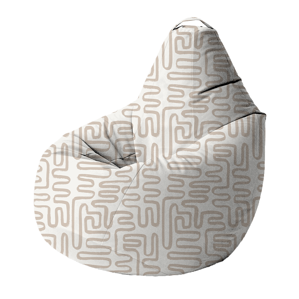 Bean Bag | Collection Muted Tones | Lignes Abstraites