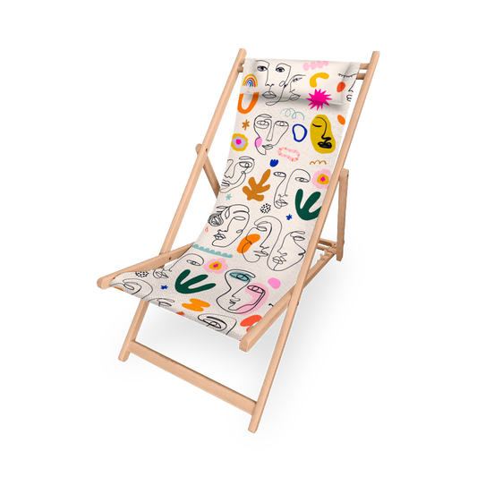 Chilienne | Collection One Line | Portraits en Couleurs – Fond Blanc Cassé