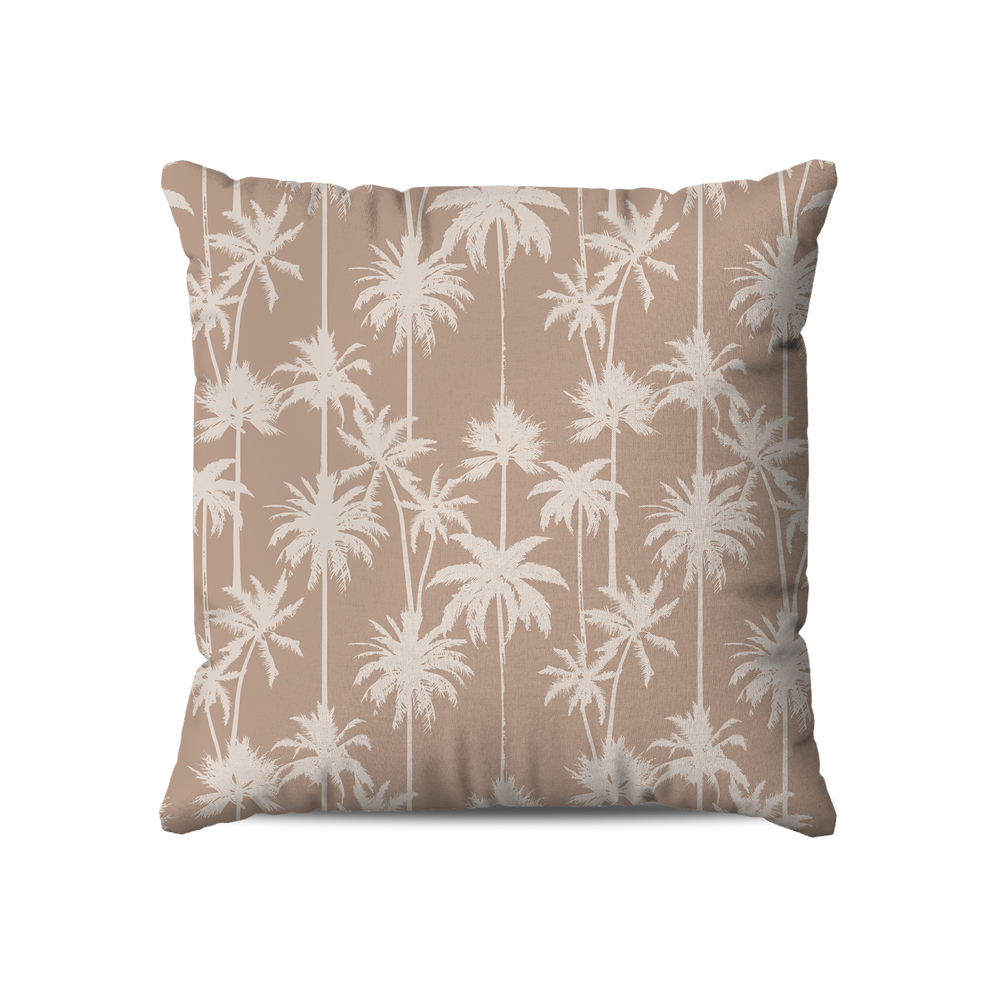 Coussin | Collection Muted Tones | Palmiers Blancs – Terracotta