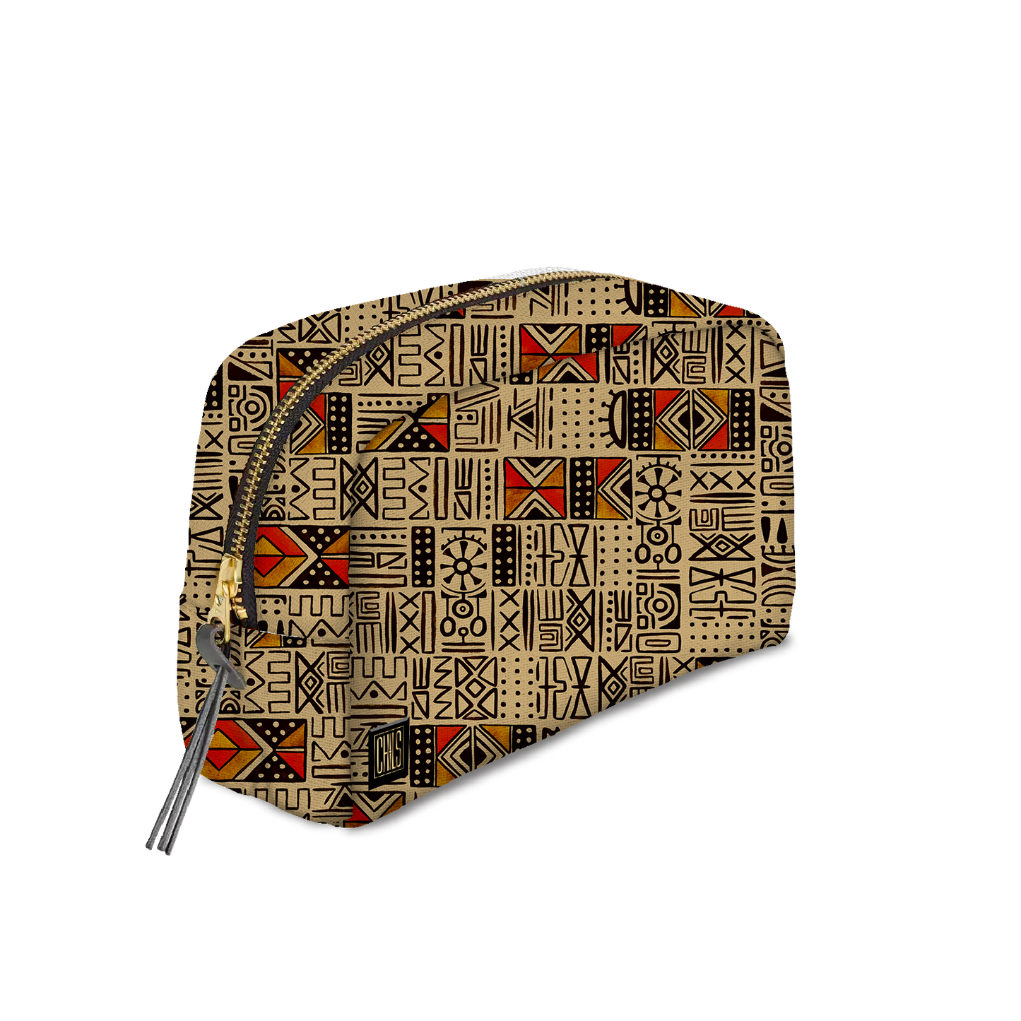 Trousse Classique | Collection African Ethnic | Mélange Tribal – Beige