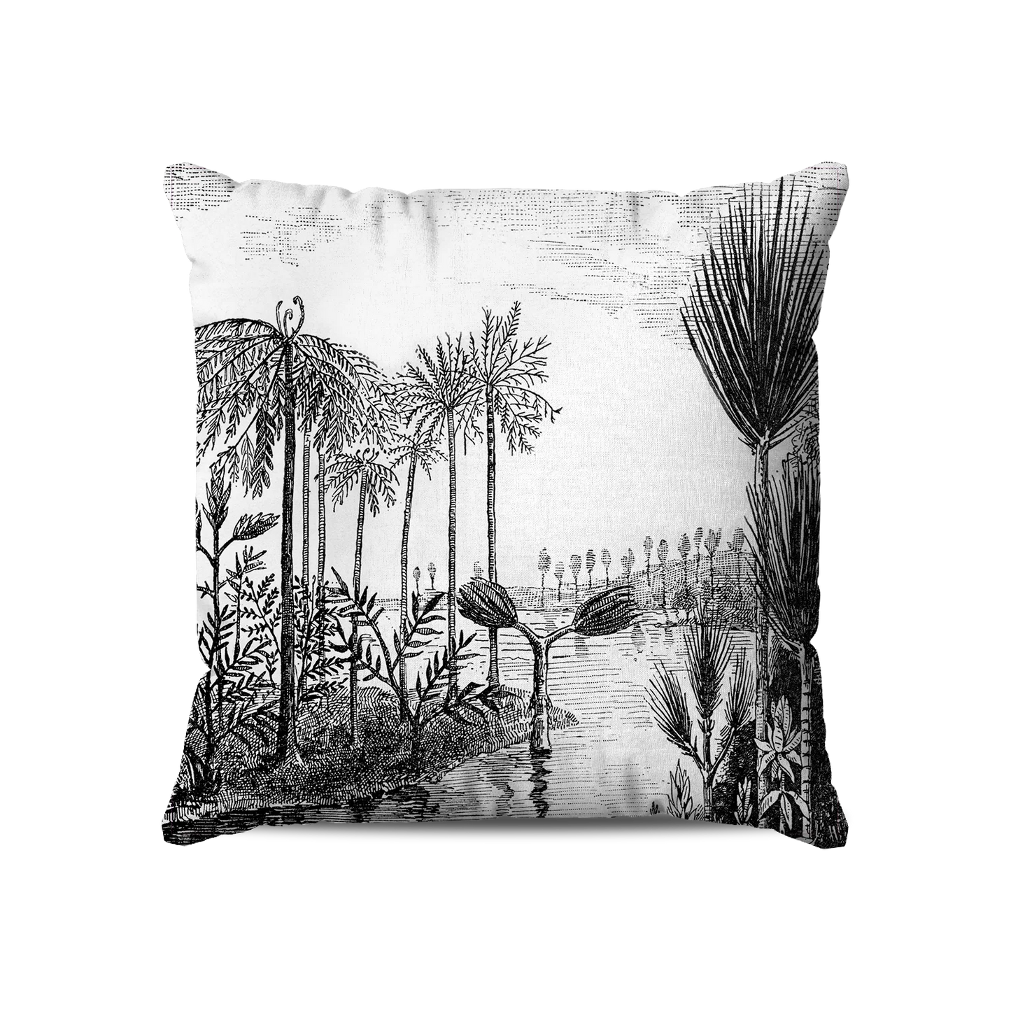 Coussin|  Collection Tropical Ethnic | Palmiers du Crépuscule
