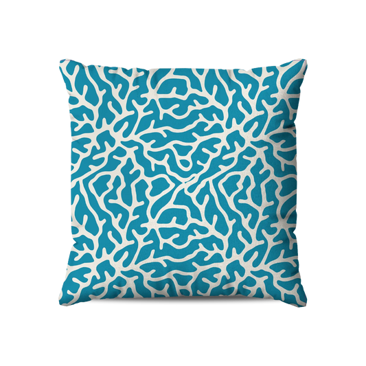 Coussin | Collection Aquarium | Coraux Turquoise