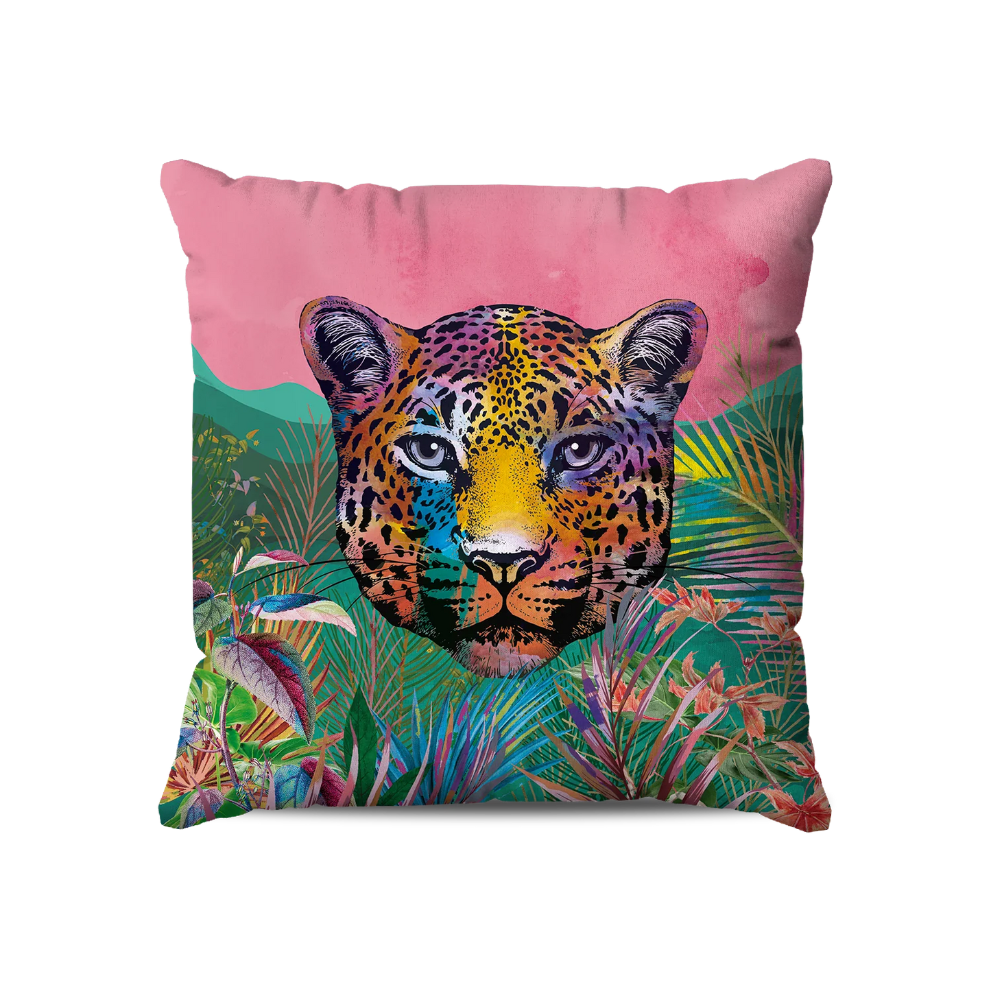 Coussin | Collection Summer Contrast | Léopard Ensoleillé