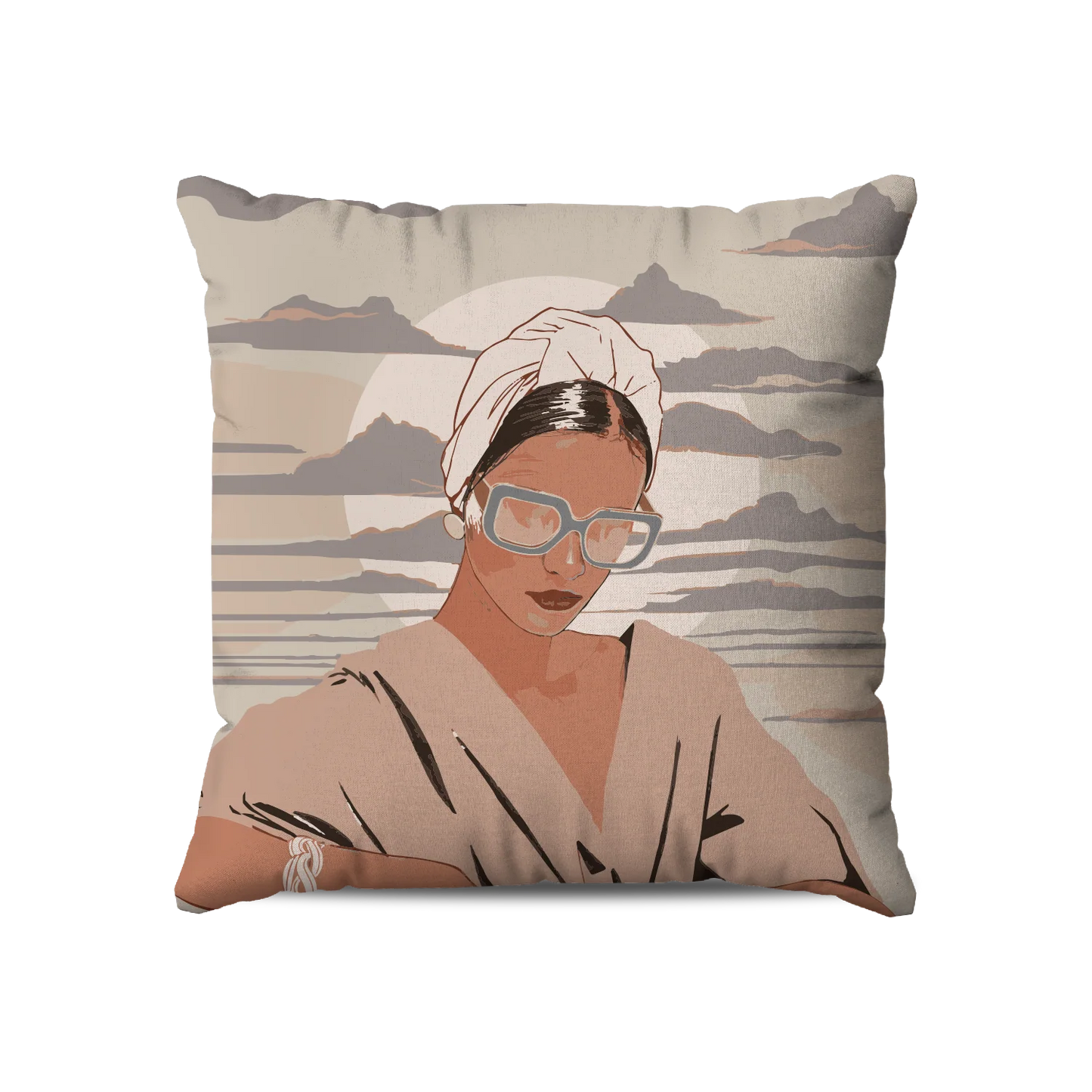 Coussin|  | Collection Muted Tones | Élégance Rétro