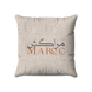 Coussin | Collection Muted Tones | Lignes Abstraites Inversées– Marrakech Maroc