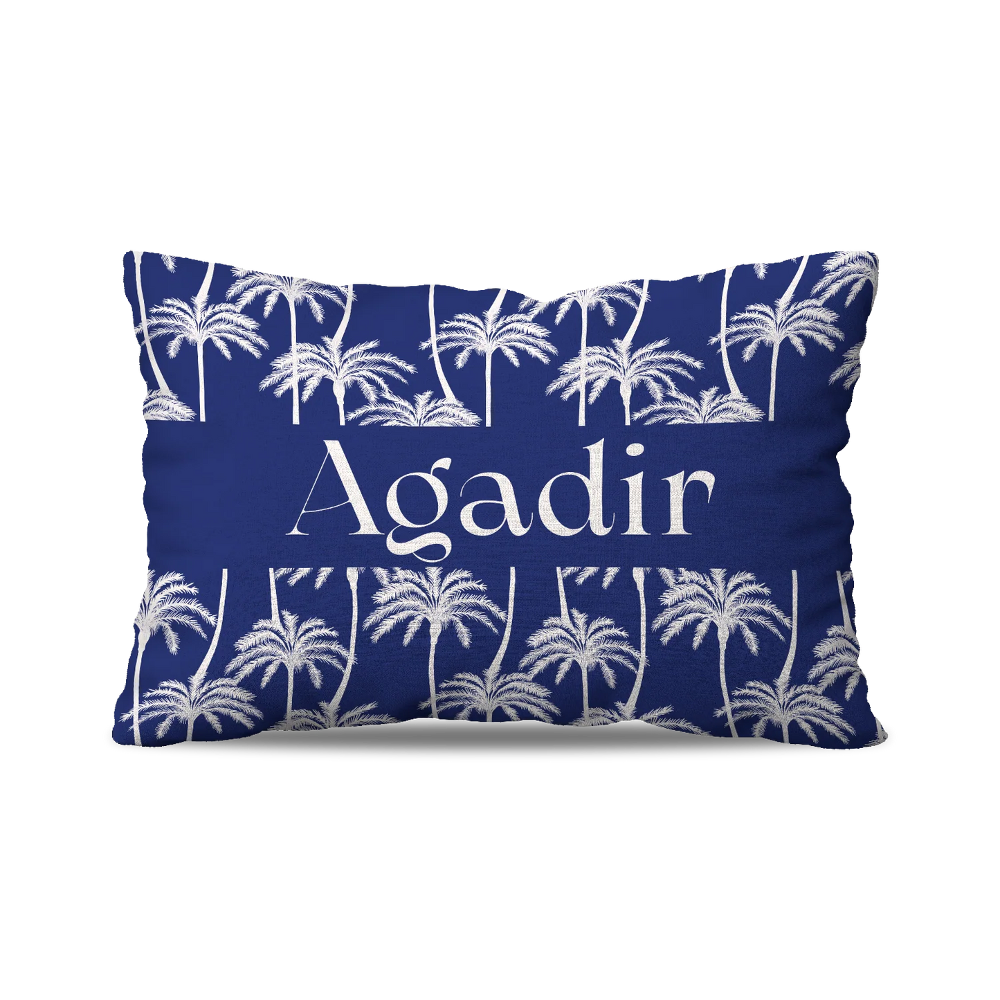 Coussin | Collection Summer Contrast | Palmiers Blancs – Agadir
