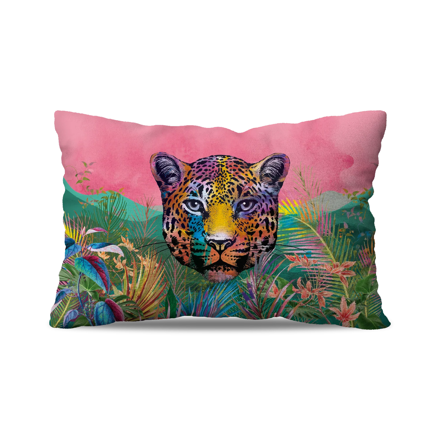 Coussin | Collection Summer Contrast | Léopard Ensoleillé
