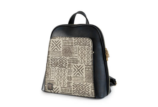 Sac à dos Riad | Collection Exclusive | Moroccan Legacy - Bogolan Beige