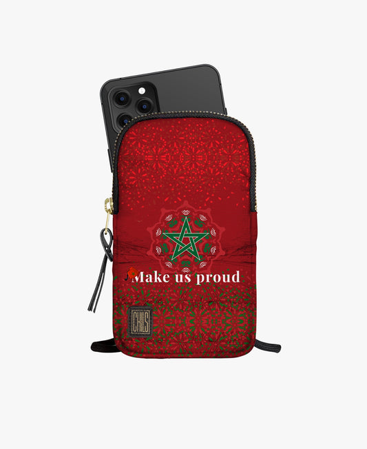Pochette pour Téléphone  | Collection Maroc Football | Make Us Proud