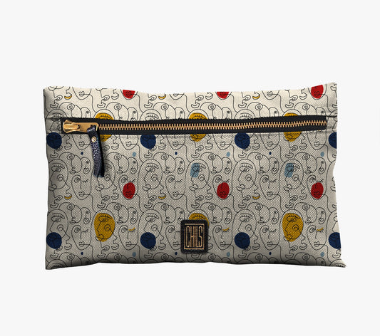 Pochette extra pour Sac à dos Oasis| Collection Exclusive | Visages Arrondis Abstraits Colorés