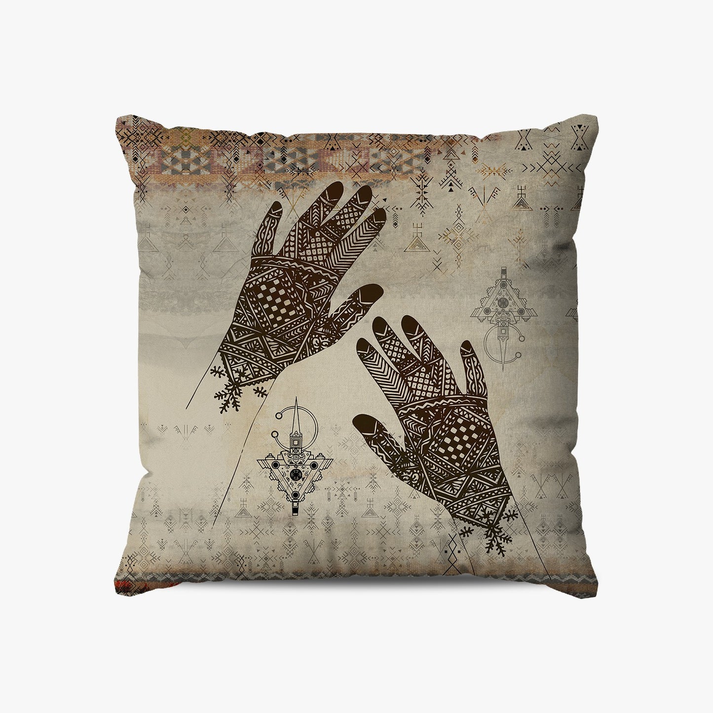 Coussin | Collection Berbère | Mains au Henné