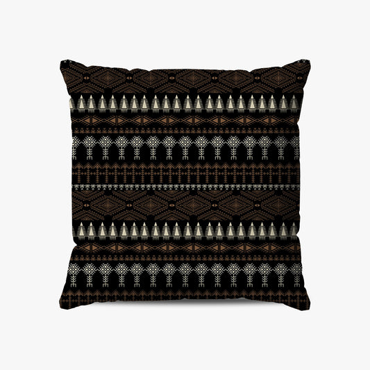 Coussin | Collection Berbère | Amulette Berbère – Corail fond noir