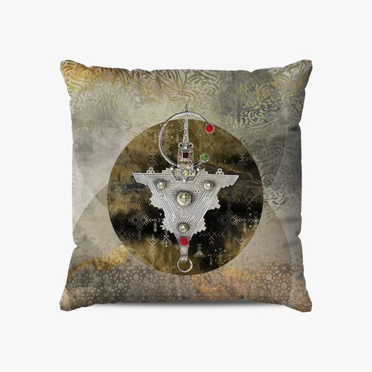 Coussin | Collection Berbère | Fibule Émeraude