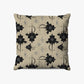 Coussin | Collection Berbère | Talismans Nomades (Noir sur Fond Beige)
