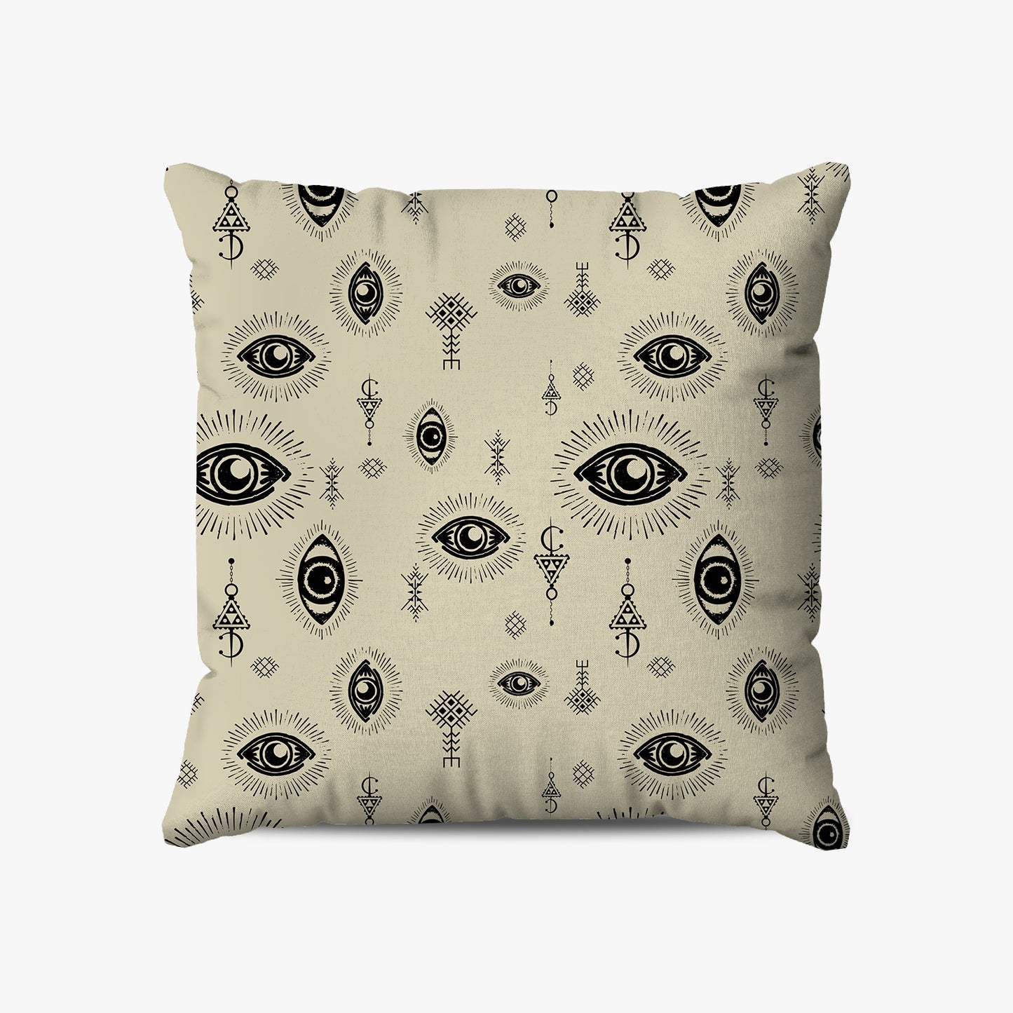 Coussin | Collection Berbère | Ayn El Qamar – Noir & Beige