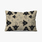 Coussin | Collection Berbère | Talismans Nomades (Noir sur Fond Beige)