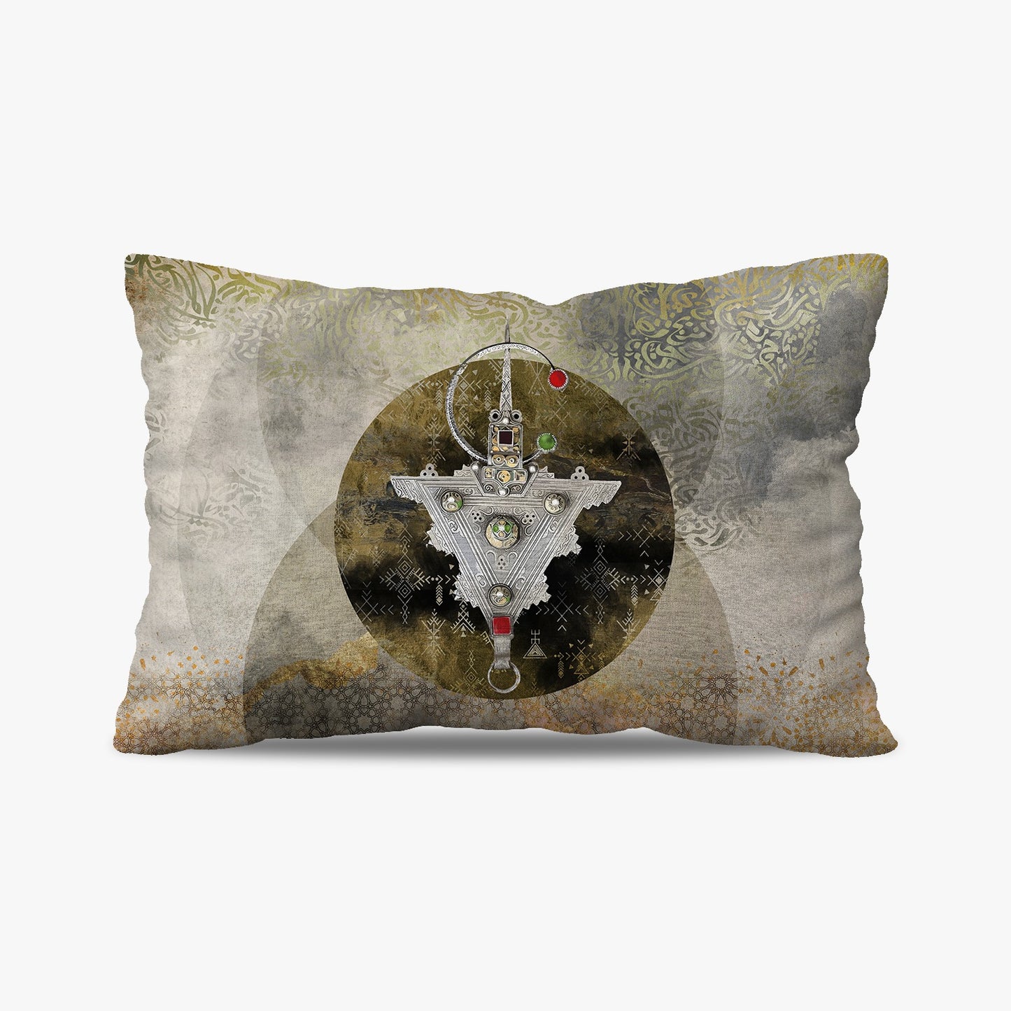 Coussin | Collection Berbère | Fibule Émeraude