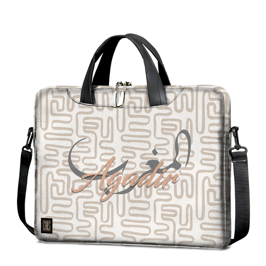 Sac à Bandoulière | Collection Muted Tones | Lignes Abstraites – Almaghrib Agadir