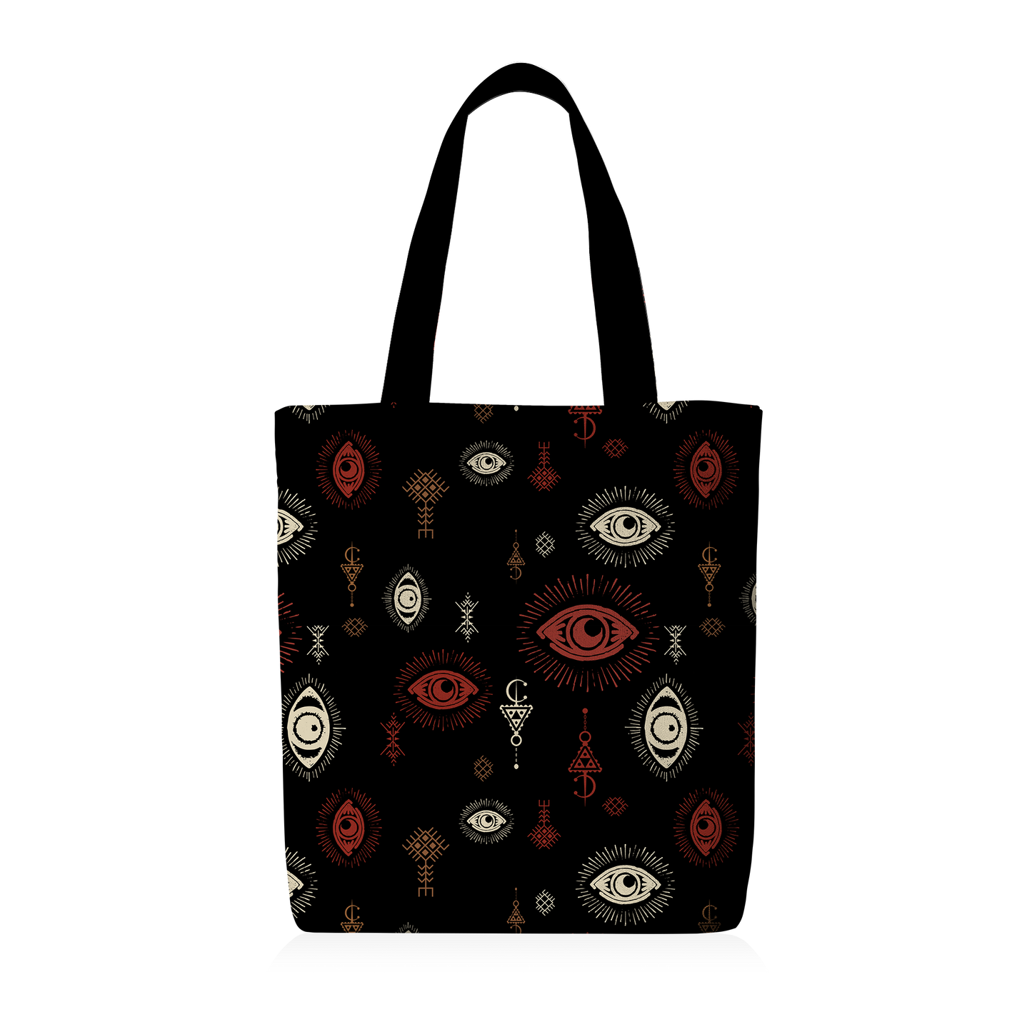 Tote Bag | Collection Berbère | Ayn El Qamar – Noir & Rouge