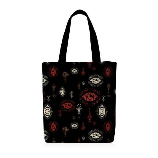 Tote Bag | Collection Berbère | Ayn El Qamar – Noir & Rouge