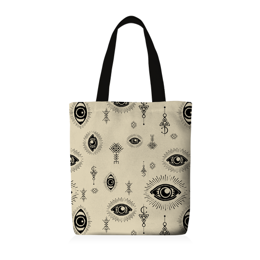 Tote Bag | Collection Berbère | Ayn El Qamar – Noir & Beige