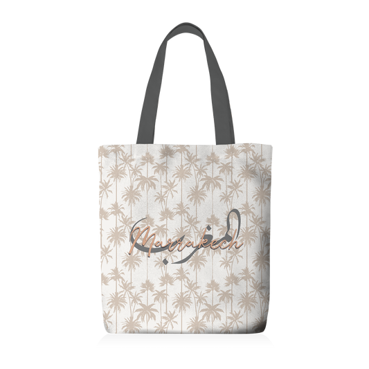 Tote Bag | Collection Muted Tones | Palmiers Beige – Maroc Marrakech