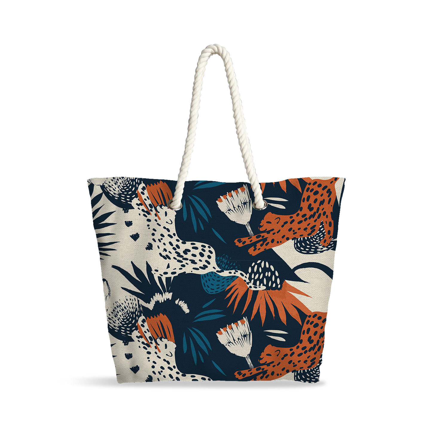Sac Cabas | Collection Floral | Félins Tropicaux