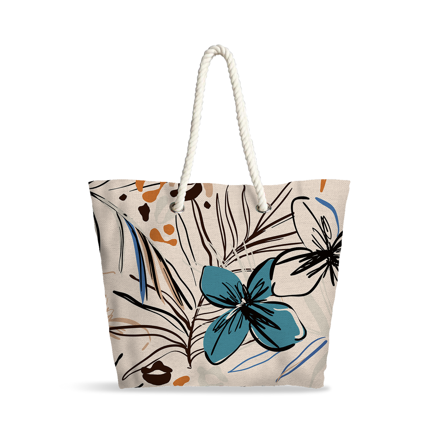 Sac Cabas | Collection Floral | Hibiscus Élégant