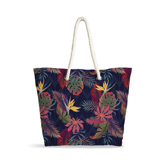 Sac Cabas | Collection Floral | Feuillage Exotique