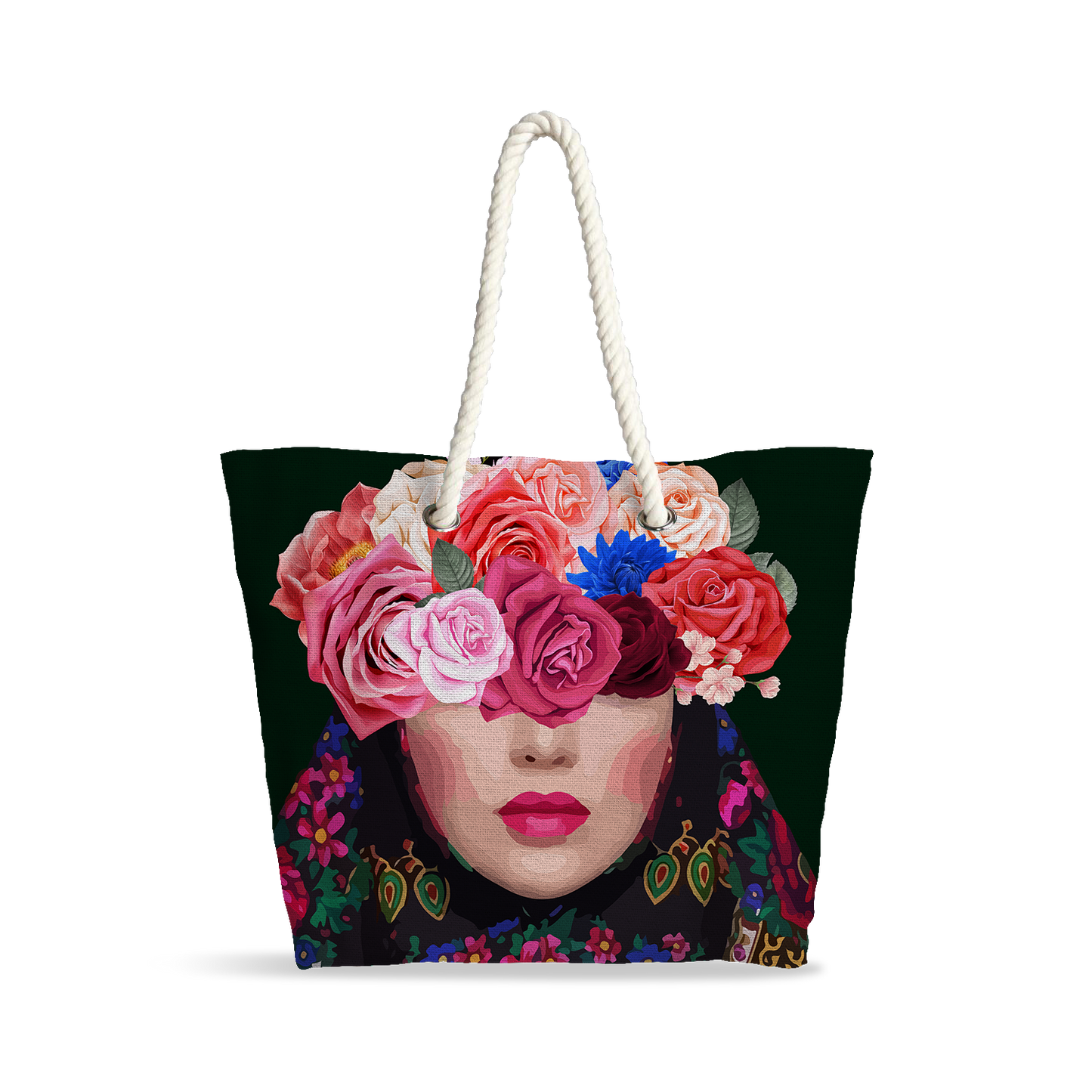 Sac Cabas | Collection Floral | Dames aux Roses