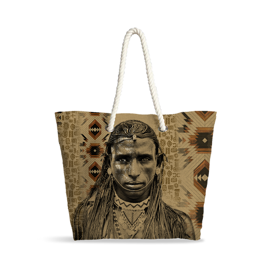 Sac Cabas | Collection African Ethnic | Guerrier des Savanes