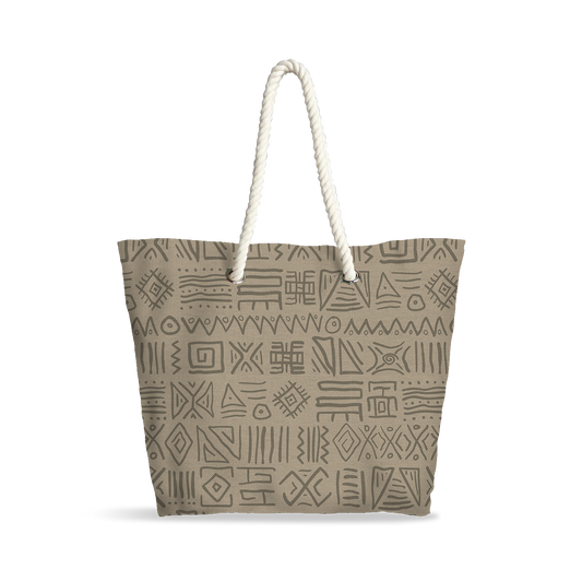 Sac Cabas | Collection African Ethnic | Ndebele Contemporain – Light