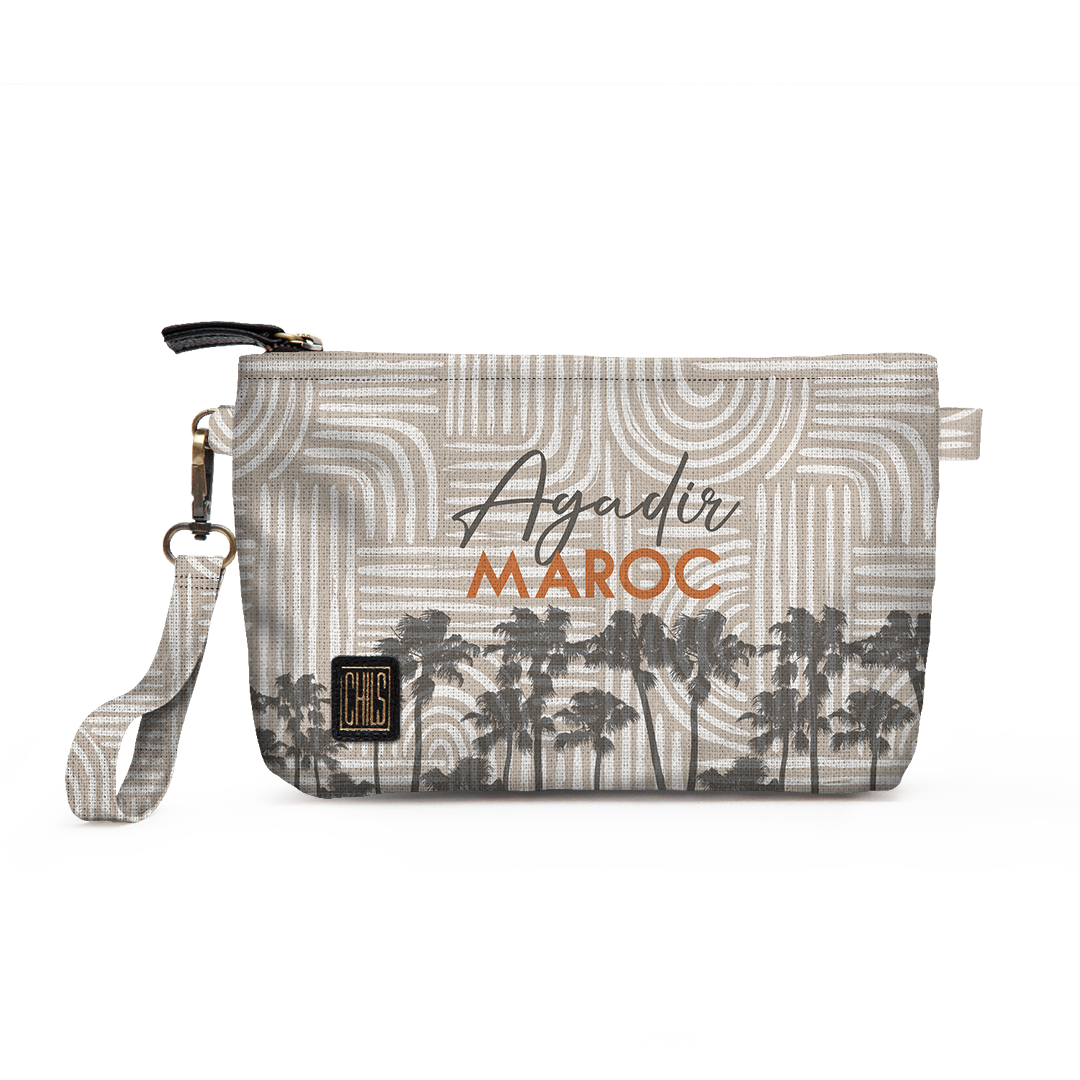 Trousse Vanity | Collection Muted Tones | Courbes Subtiles – Agadir