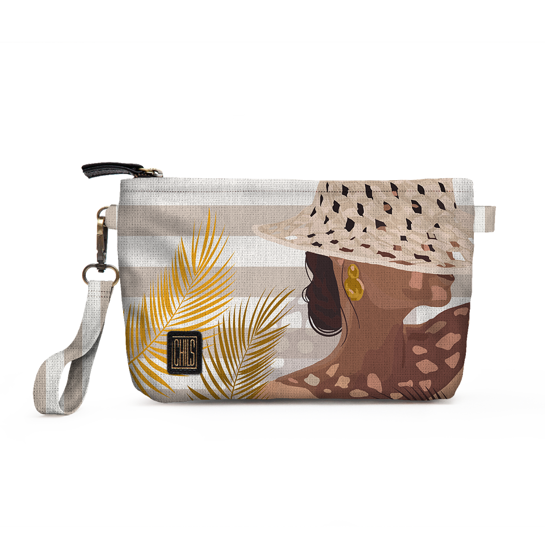 Trousse Vanity | Collection Muted Tones | Élégance Portrait & Palmes