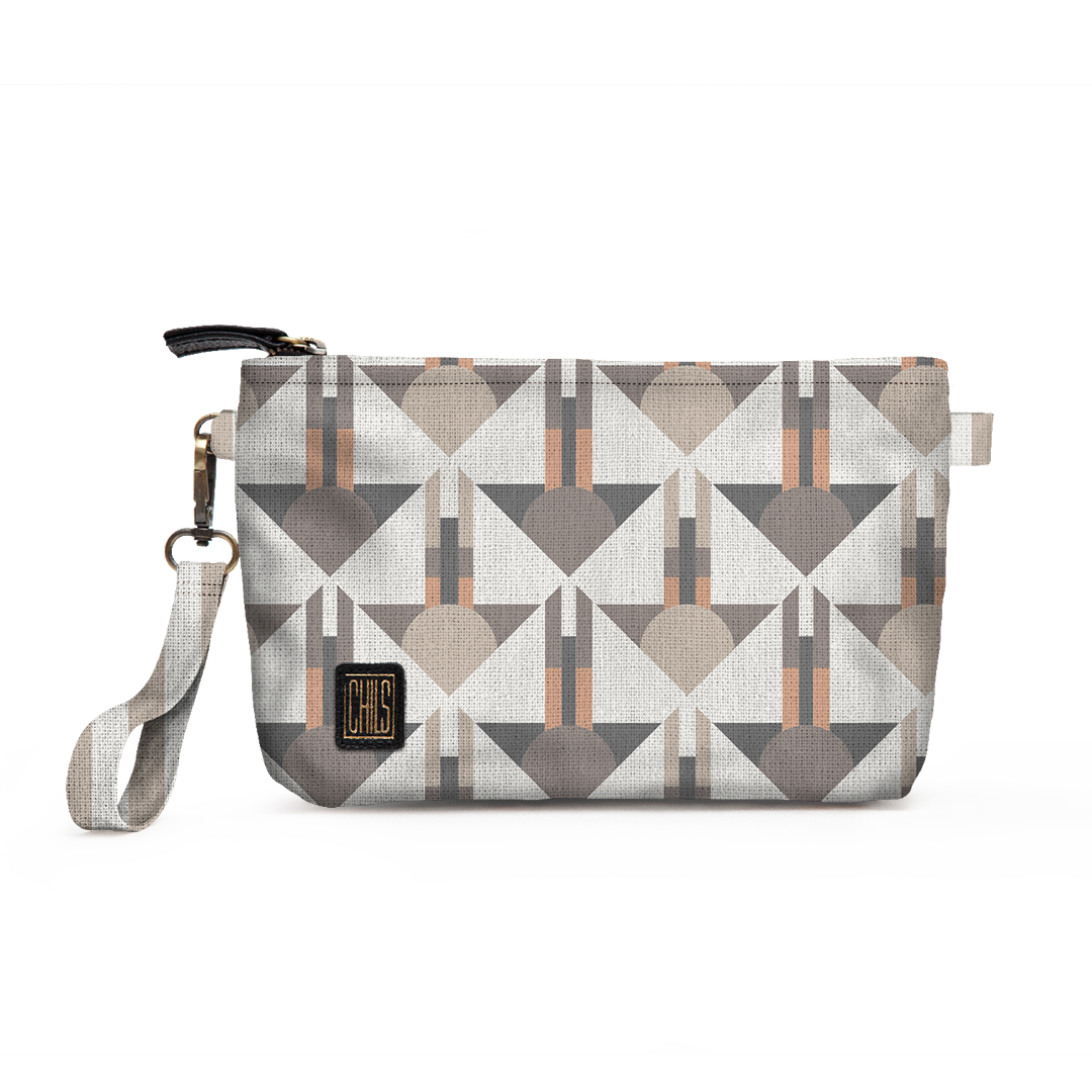 Trousse Vanity | Collection Muted Tones | Géométrie Art Déco