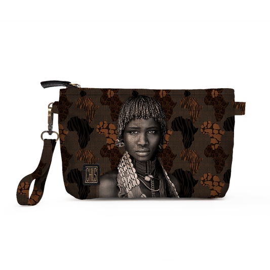 Trousse Vanity | Collection African Ethnic | La Reine Peule – Profil