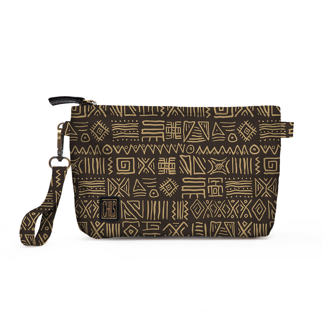 Trousse Vanity | Collection African Ethnic | Bogolan Bicolore