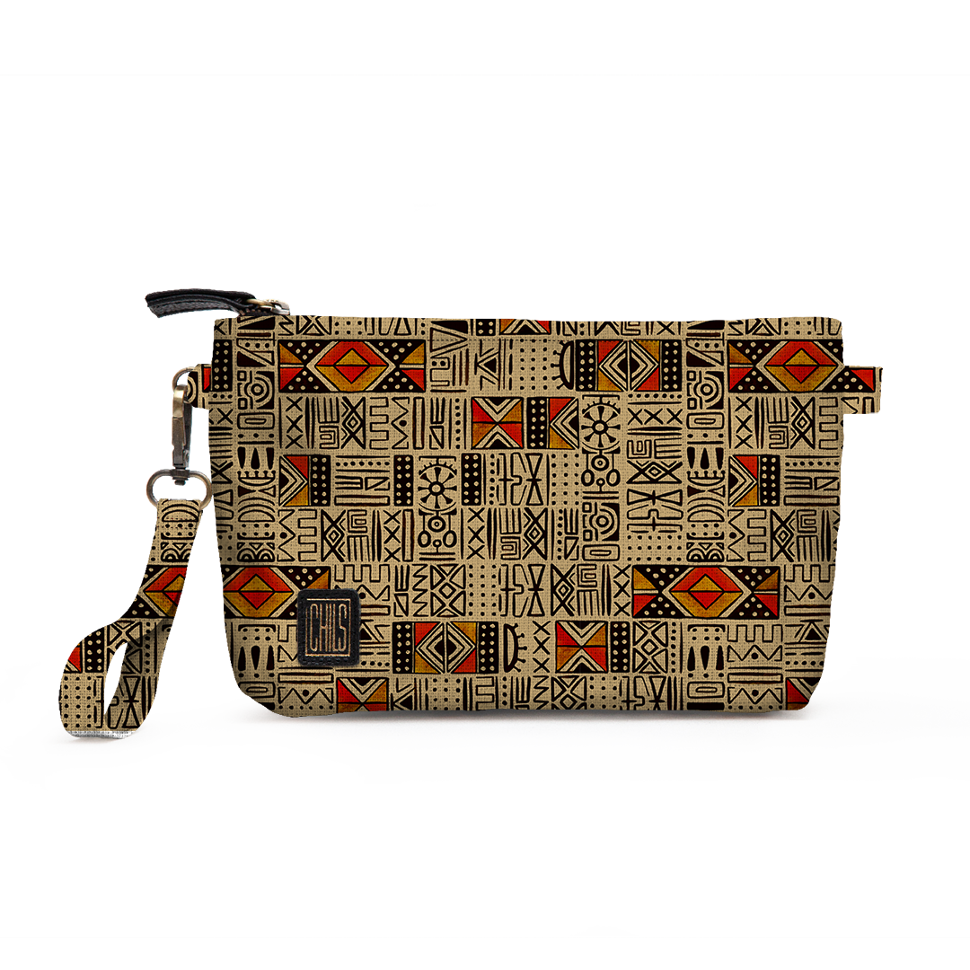 Trousse Vanity | Collection African Ethnic | Mélange Tribal – Beige